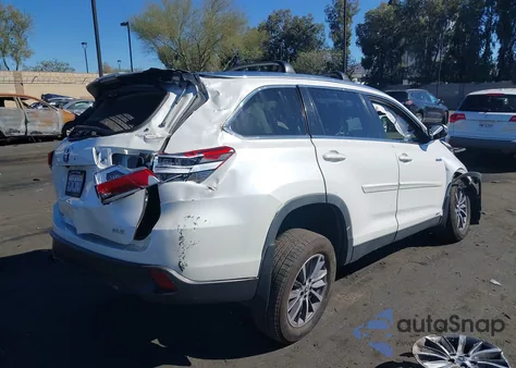 2019 Toyota Highlander Hybrid Xle z USA, uszkodzony, nr VIN 5TDJGRFH6KS071544